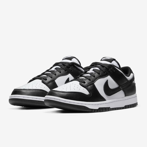 🆕 Nike Dunk Low Retro in White/White/Black Panda Men’s Size: 7 With Original Box - Picture 4 of 17
